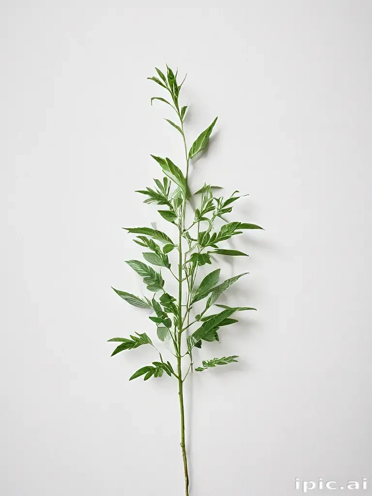green on white background