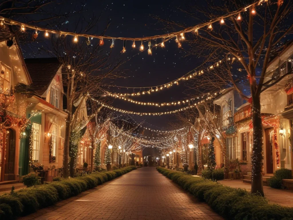 christmas lights iphone wallpaper