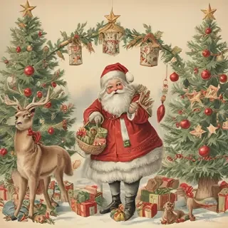 free printable vintage christmas pictures