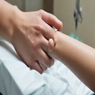 hospital patient hand pic