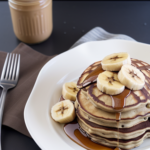 peanut butter and banana pancakes