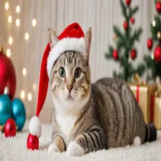 cat christmas wallpaper
