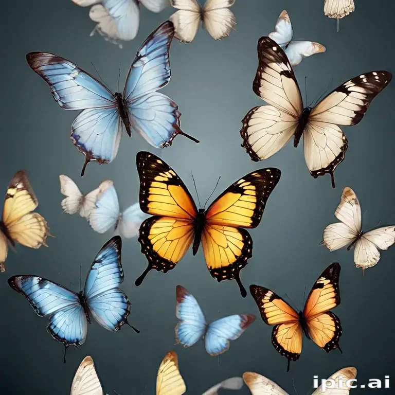 butterflies transparent