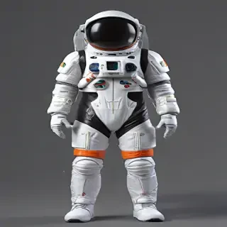 cartoon transparent astronaut suit