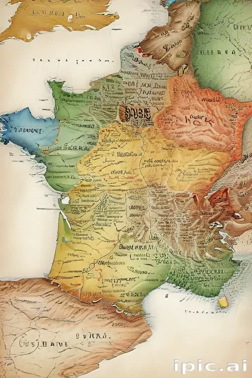 map of france