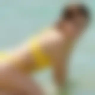 emma watson yellow bikini
