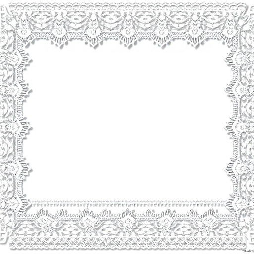 Create a high-resolution pattern design featuring intricate lace borders in varying styles, captured with a Canon EOS 5D Mark IV, 50mm lens, f/8 aperture, 1/100 sec shutter speed, ISO 100, in natural light to enhance detail and texture.