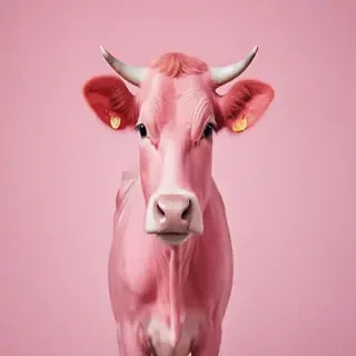 pink cow wallpaper