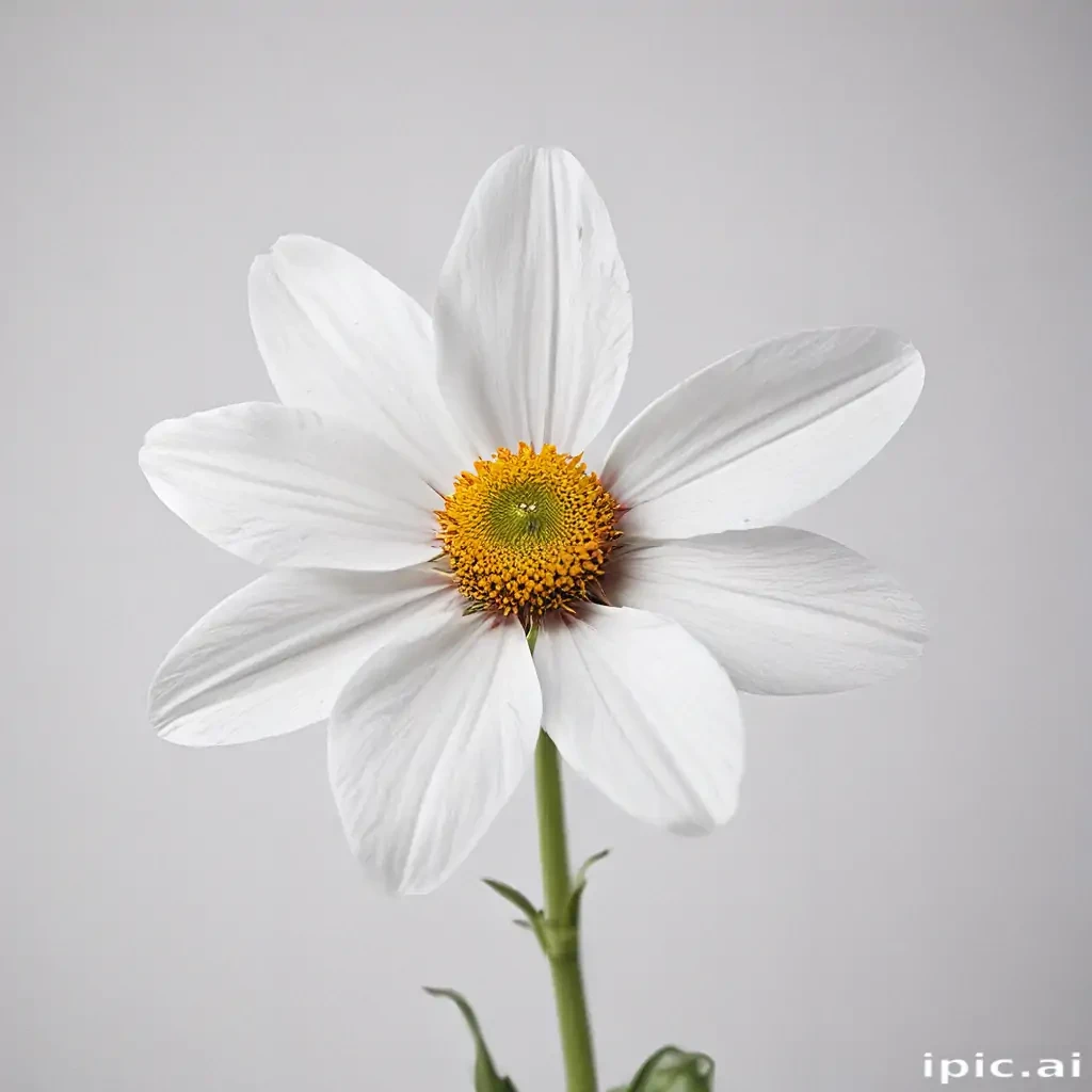 flower on white background