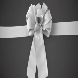 white ribbon png