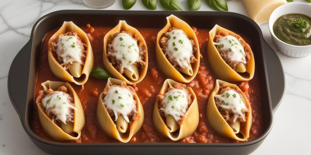 recipe for stuffed shells with meat