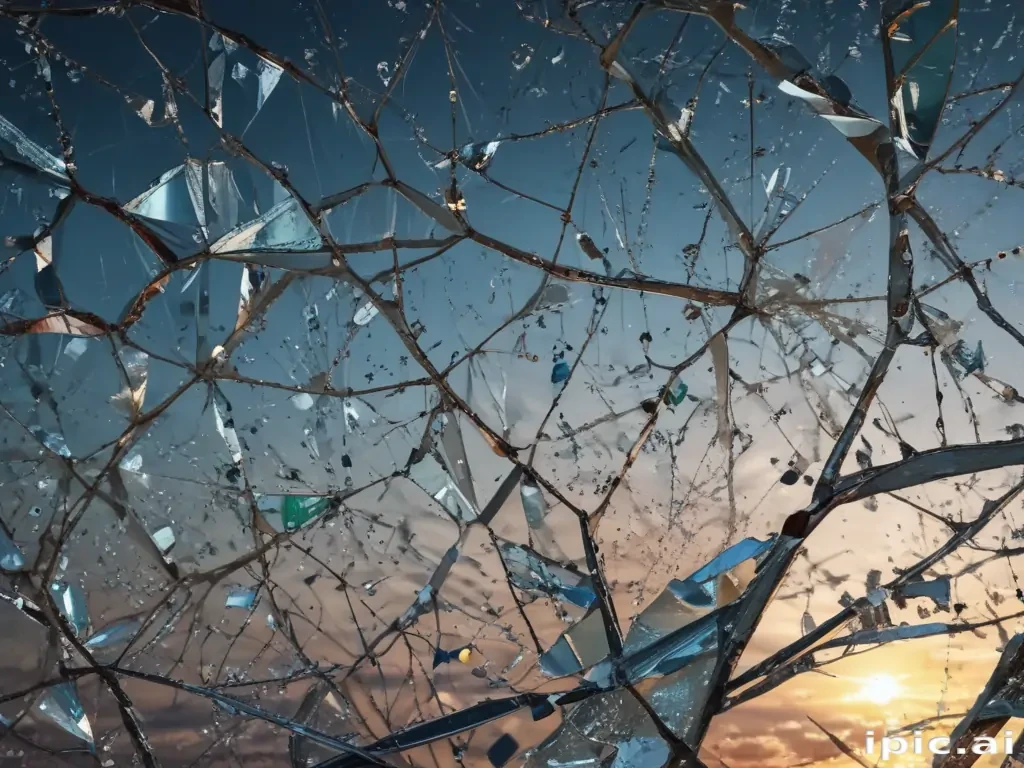 wallpaper broken glass