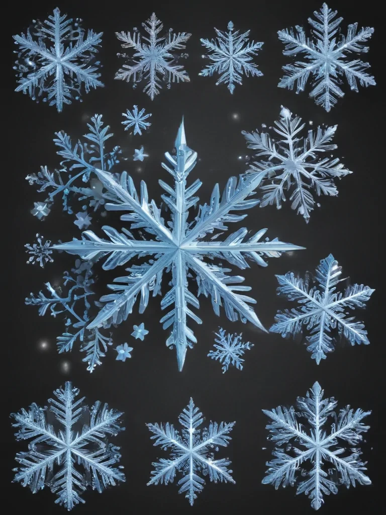 snowflakes clipart transparent background