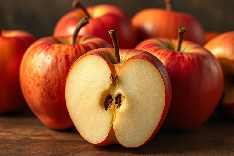 drawn apples
