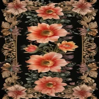 flower transparent border