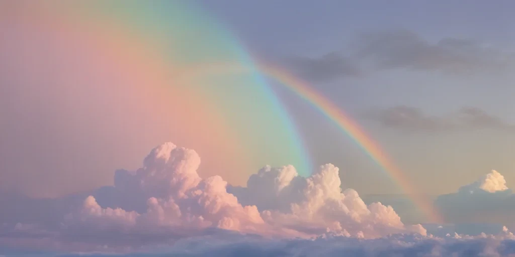 pastel rainbow