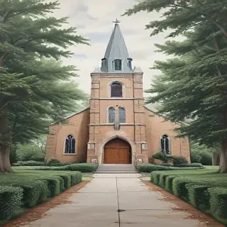 church drawing