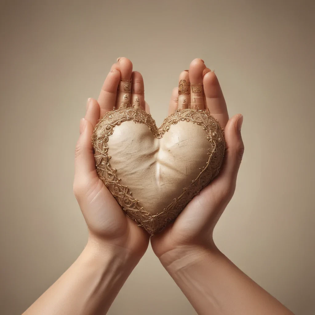 hand heart clipart