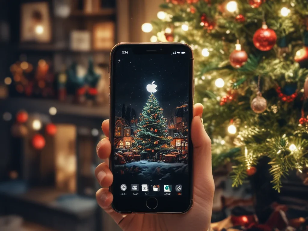 iphone christmas aesthetic wallpaper