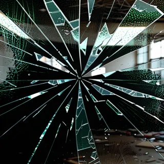 broken glass overlay
