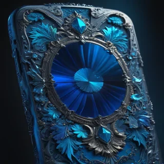 blue phone wallpaper
