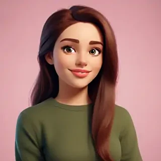 brunette cartoon character