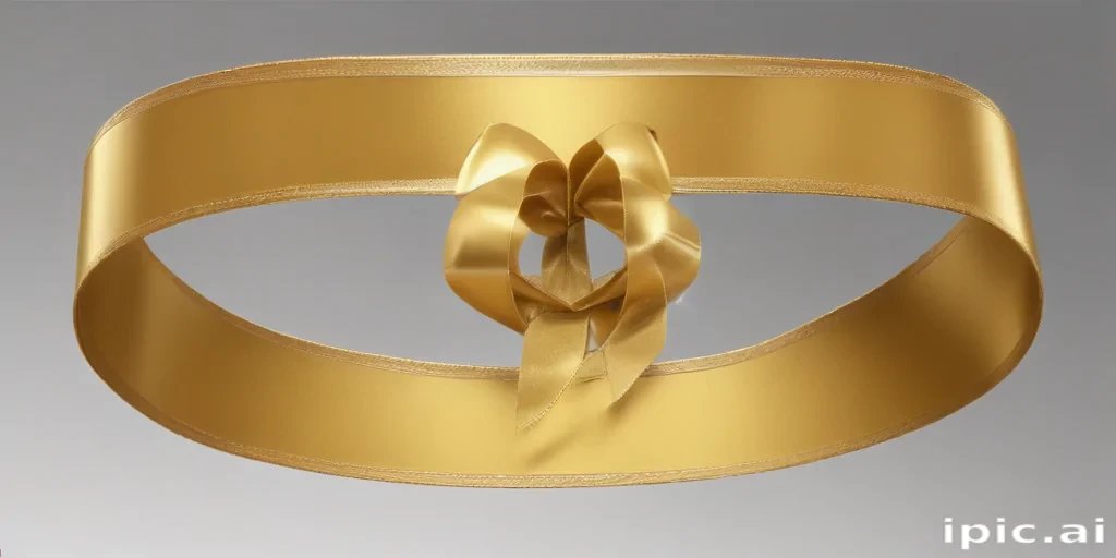 gold ribbon png
