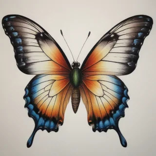 butterfly drawling