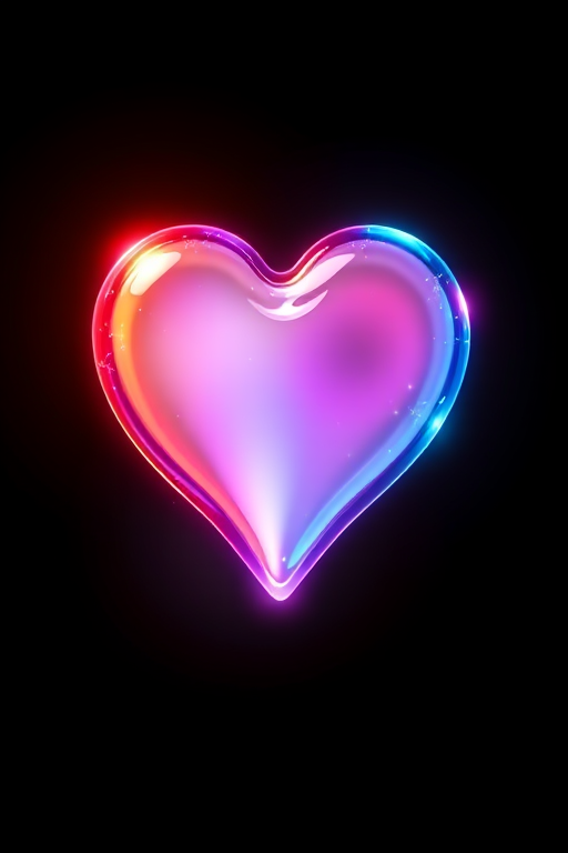 glow heart png