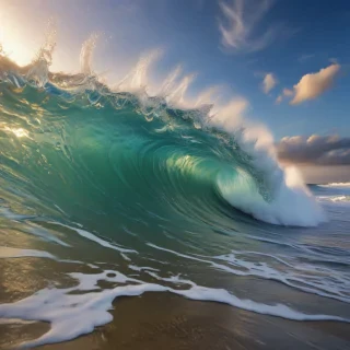 waves transparent