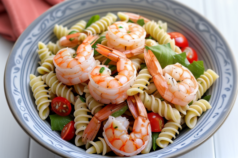 pasta salad shrimp italian dressing