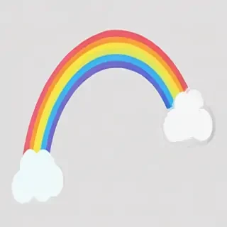 transparent background rainbow clipart
