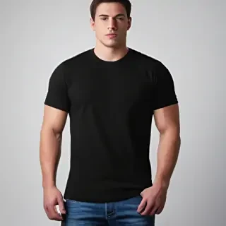 black shirt mockup