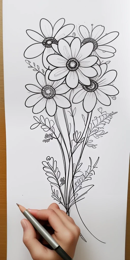 flower doodle art