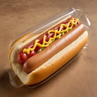 transparent hot dog