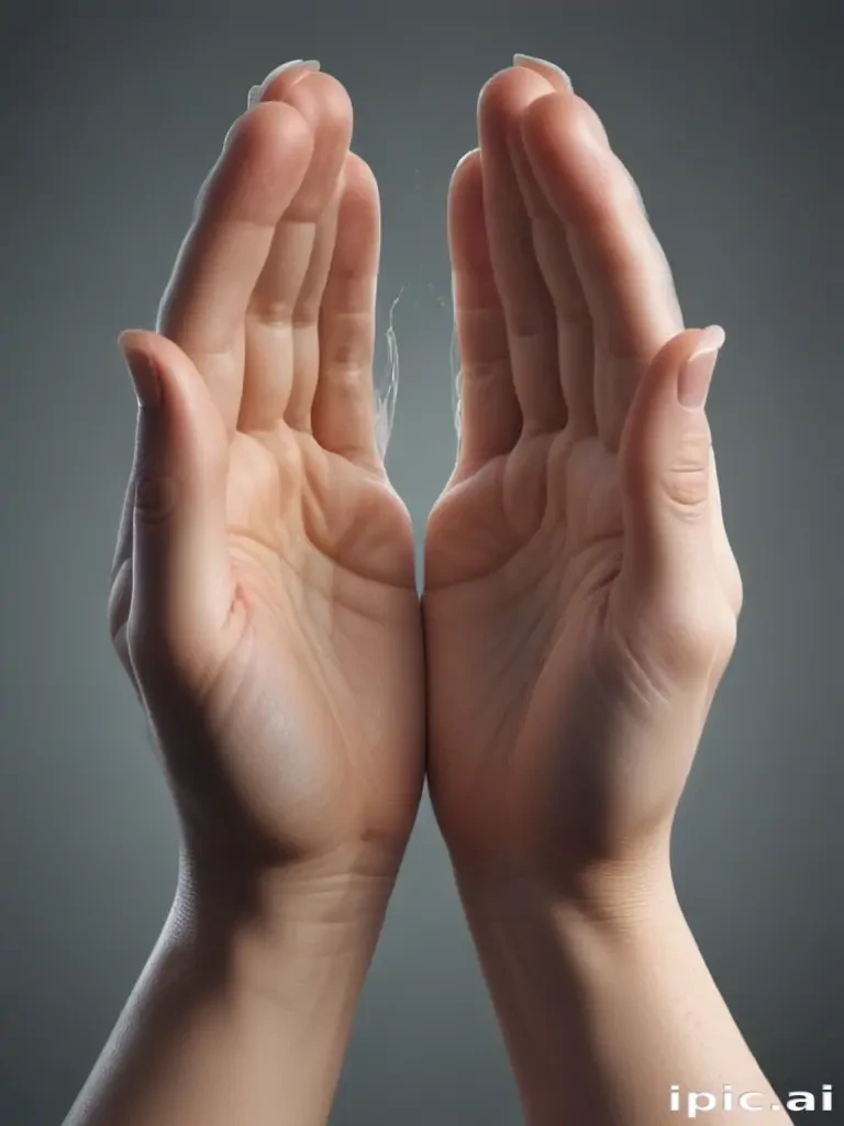 transparent prayer hands