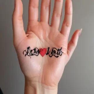 i love you sign language tattoo