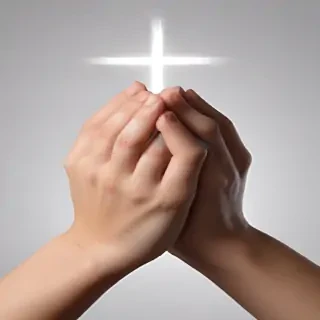 prayer hands transparent background