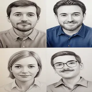 drawings of family
