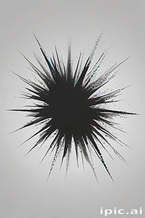 Black Exploding Effect Dynamic Black Explosion Creating an Intriguing Visual Contrast on Light ...