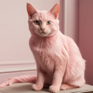 pink cat
