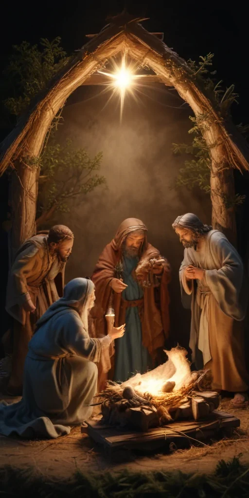 free christmas nativity scene