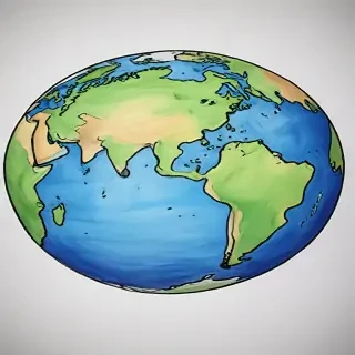 earth cartoon drawing