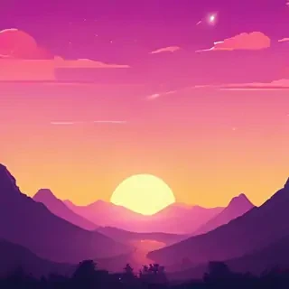 cute sunset wallpaper
