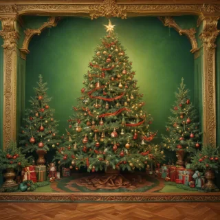 green christmas bg
