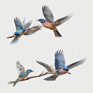 birds transparent