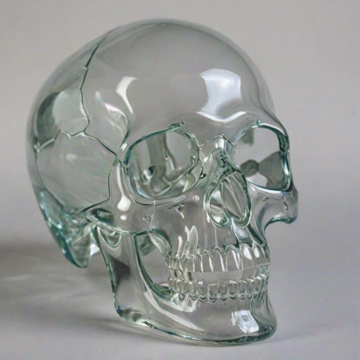 transparent skull