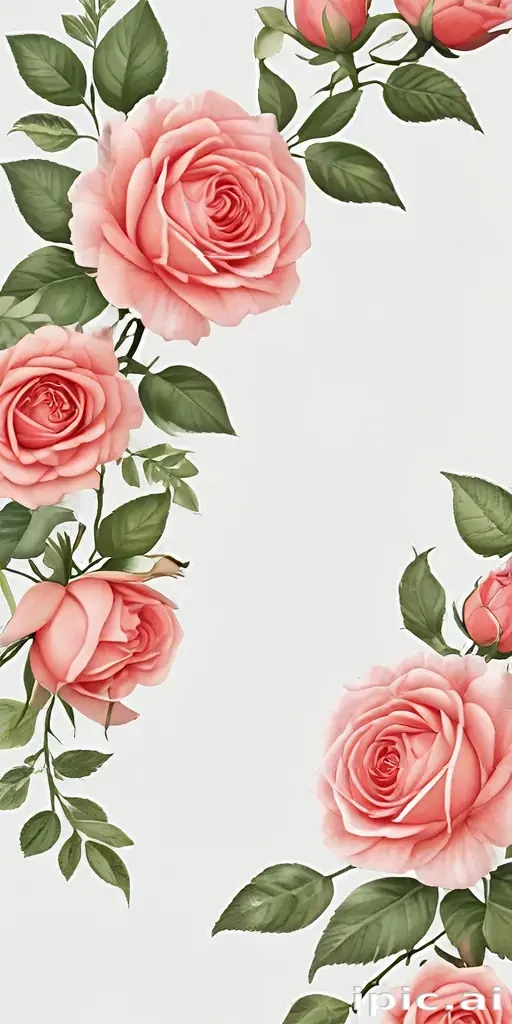 rose border png