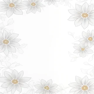 floral white background