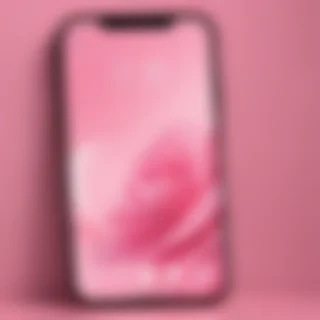 pink home screen